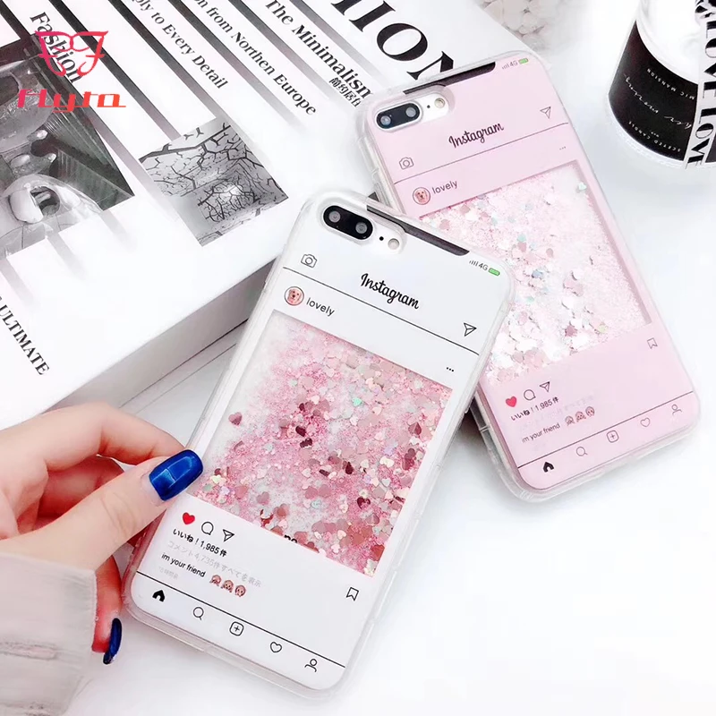 Чехол FlyTo для IPhone 7 8 Plus чехол со стразами с градиентом блестящий телефона 6 6S X |