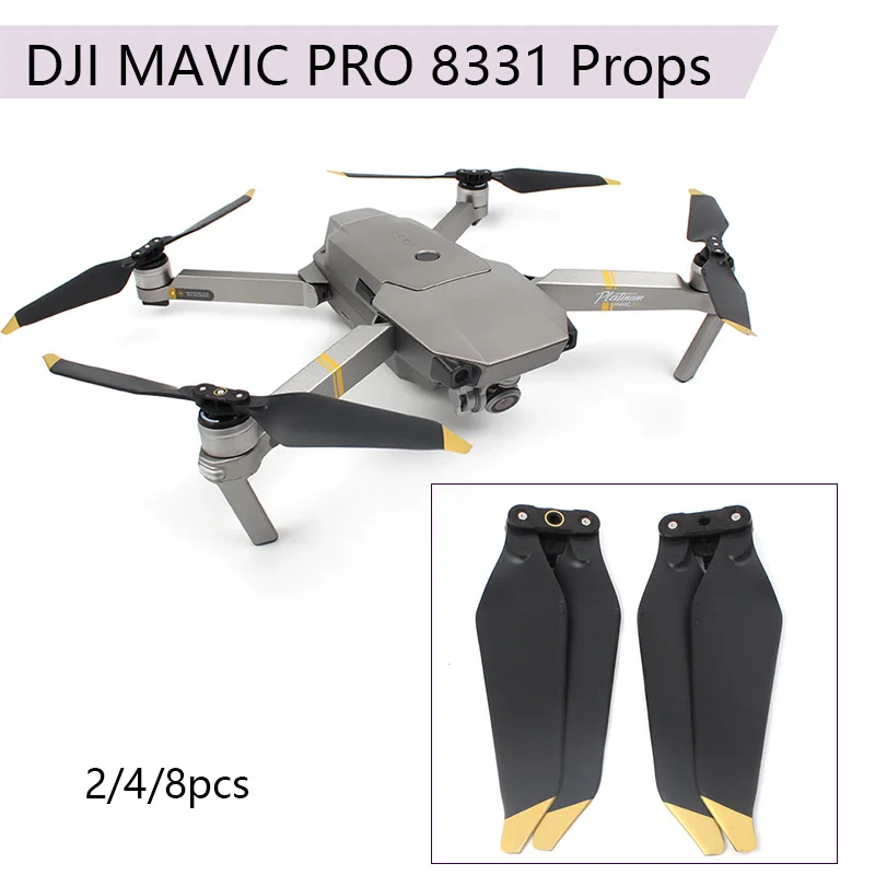 2/4/8 шт. 8331 пропеллер с низким уровнем шума для Mavic Pro Platinum Camera Drone быстросъемный