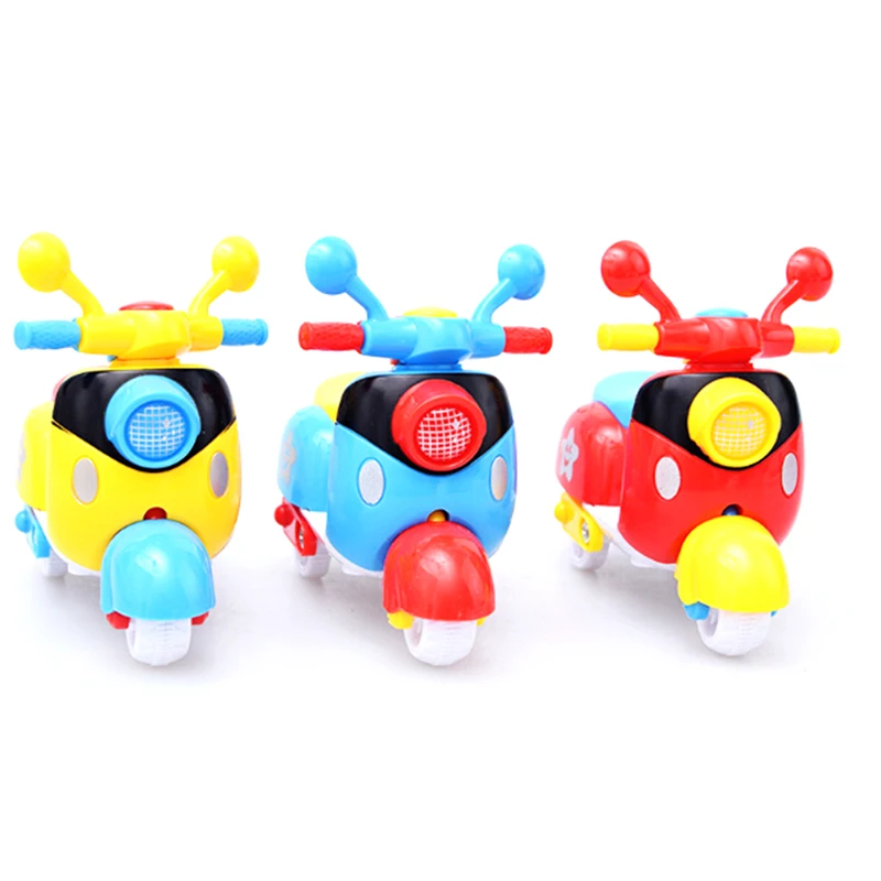 

1PCS Cute Plastic Mini Motorcycle Toy Pull Back Diecast Motorcycle Early Model Educational Toys For Children Kids Baby