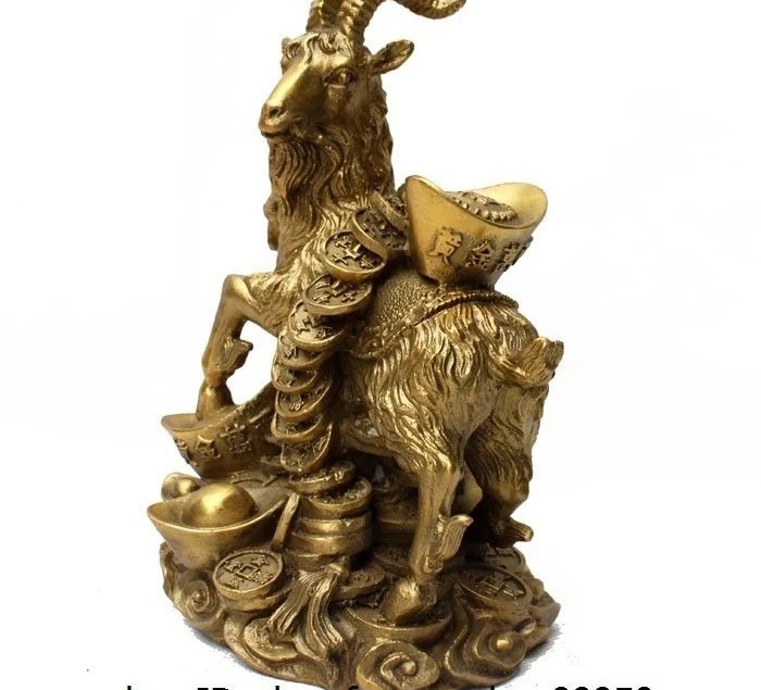 Китайский латунный медный приносящий удачу фэншуй Богатство денежный юанбао