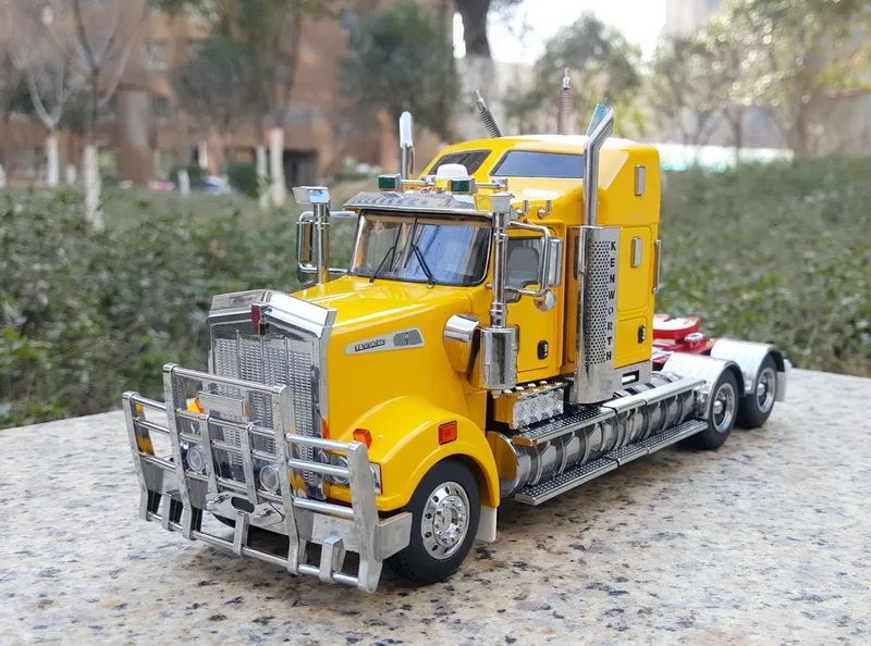 Exquisite Alloy Model Gift 1:32 Scale Kenworth T909 6x2 Transport Truck Tractor Vehicles DieCast Toy for Collection | Игрушки и хобби