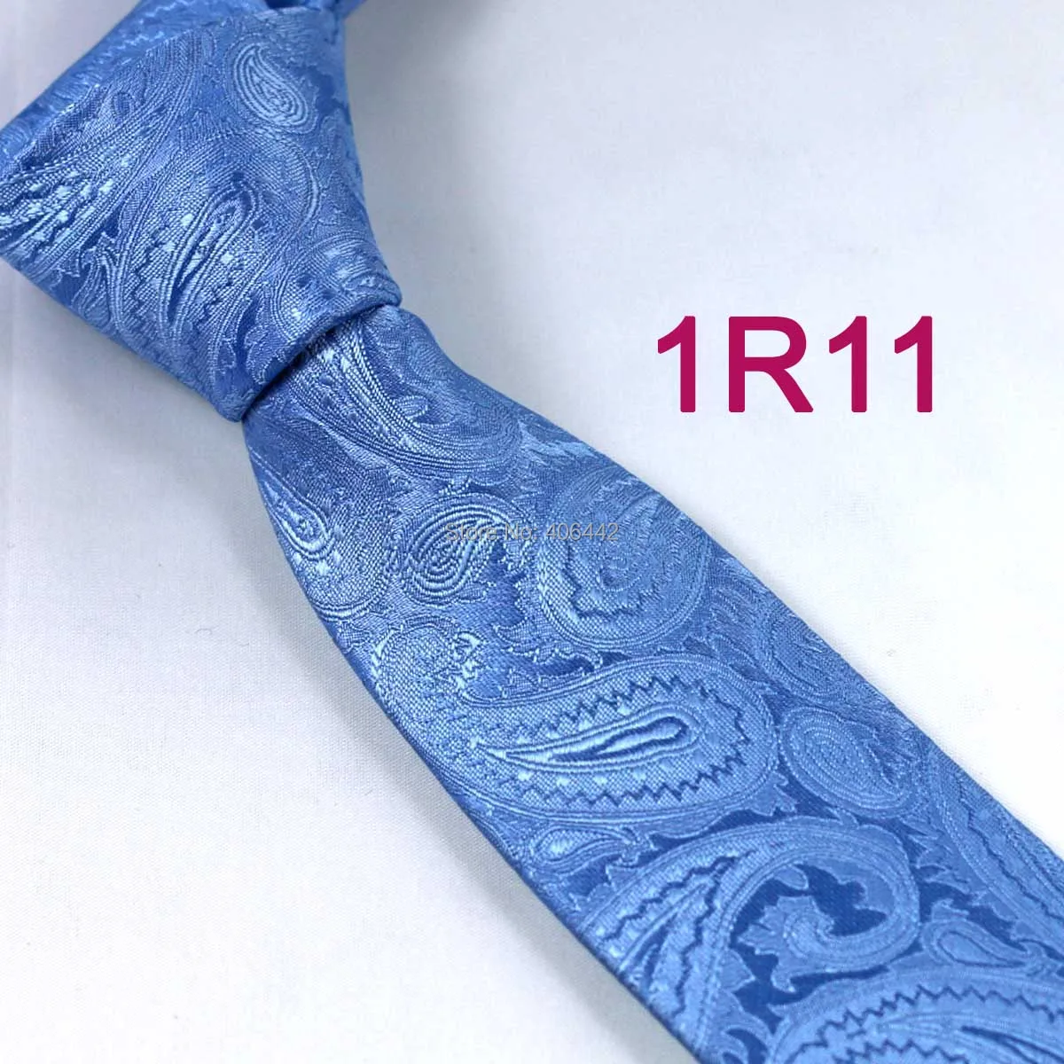 Мужские галстуки Yibei Coachella облегающий галстук небесно-голубого цвета с узором