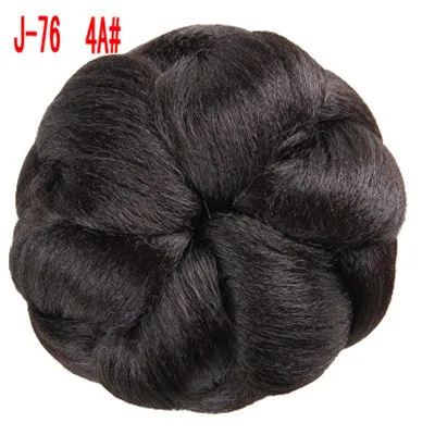 1PC 3 Colors Synthetic Chignons Updos Fake Hair Bun Women Beautiful Donut Roller Chignon Hairpiece Meatballs Style |