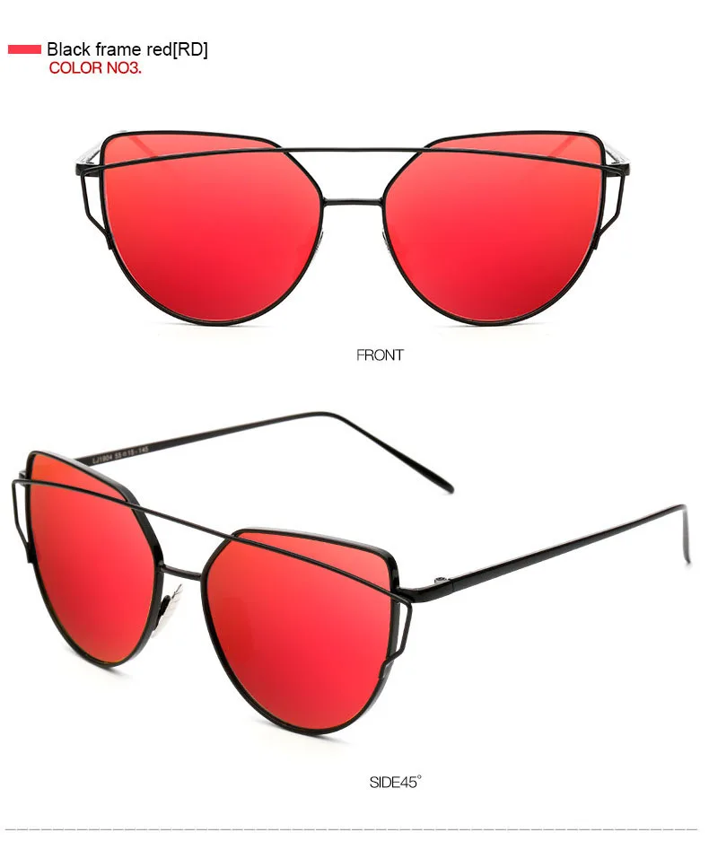 Зеркальные солнцезащитные очки Cateye, женские винтажные металлические отражающие очки, брендовые дизайнерские солнцезащитные очки Lunette De Soleil Femme UV400
