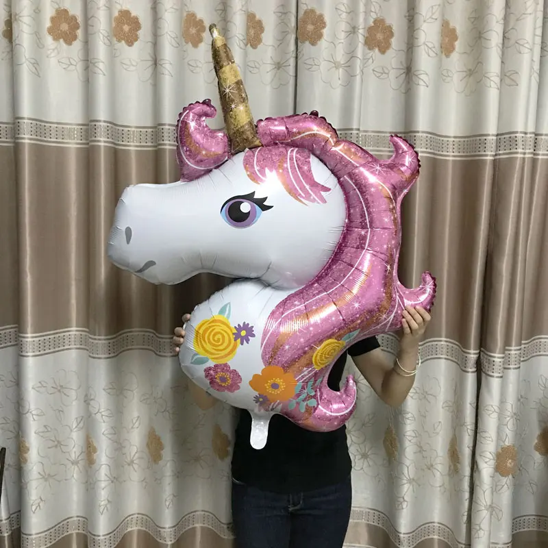 Pink Unicorn Свадебные шары для украшения невесты на свадьбу, праздничное событие, украшения для вечеринки сделанные своими руками воздушные шары на день рождения, принадлежности для вечеринки-девичника - Цвет: Pink Unicorn