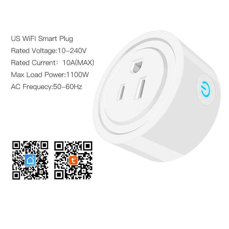 FrankEver US Smart Plug 10A домашняя Автоматизация Wi-Fi розетка синхронизации включения/выключения питания работает с Alexa и Google Tuya Smart life APP