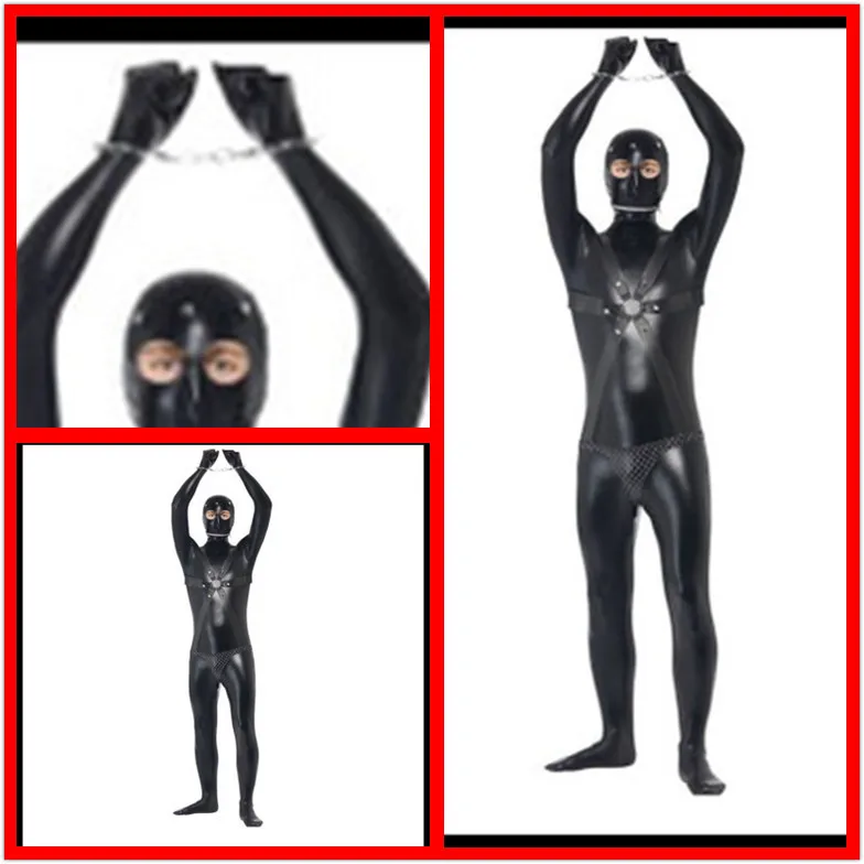 Мужские лосины комбинезон тюремная форма Косплэй Пожиратель богов в стиле панк