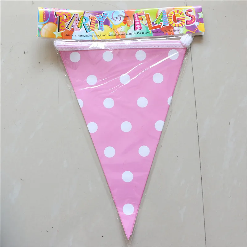 Розовый горошек тематическая вечеринка на день рождения поставки одноразовые