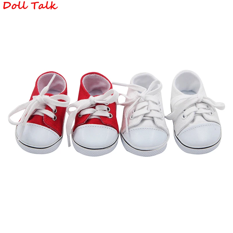 Модные холщовые кроссовки Doll Talk Baby обувь для девочек и 18 дюймов аксессуары кукол