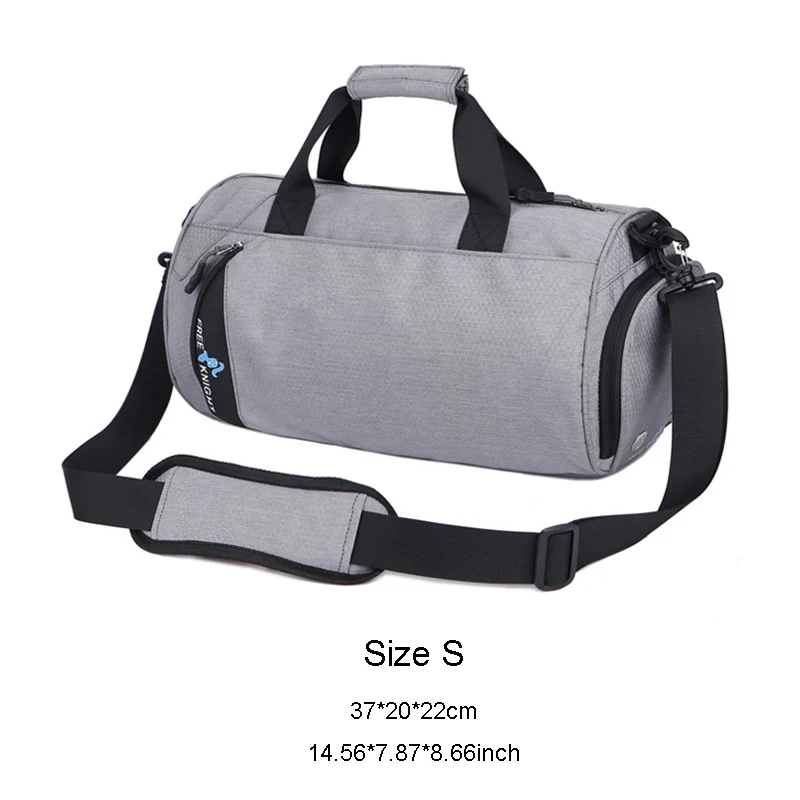 Size S gray S/L большая емкость, сумки для тренажерного зала, фитнеса, унисекс, сумка для тренировок, дорожные сумки, для спорта на открытом воздухе, для плавания, сухие, Влажные Сумки, многофункциональная сумка - Цвет: Size S gray