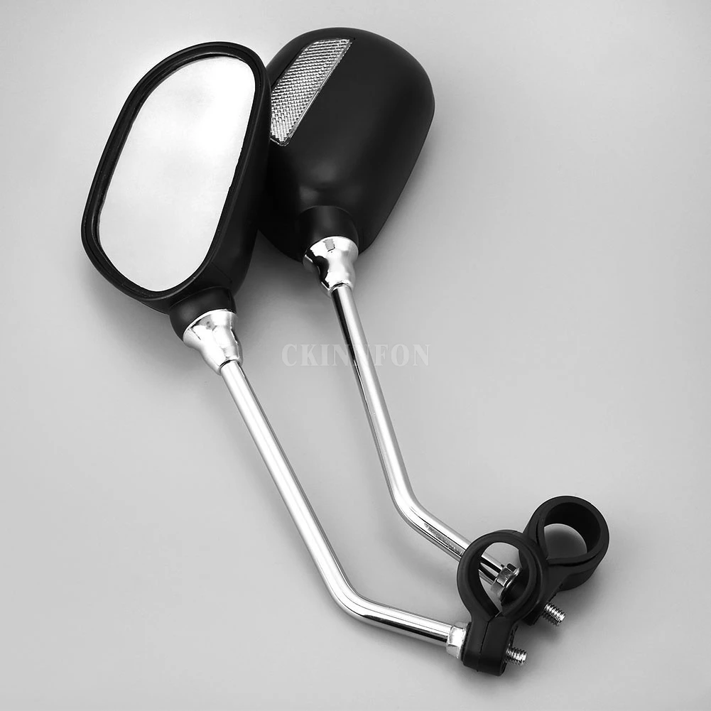 

50Pair Bicycle Handlebar Rear View Glass Mirror Bike Cycling Wide Range Back Sight Reflector Angle Adjustable Glass Mirrors