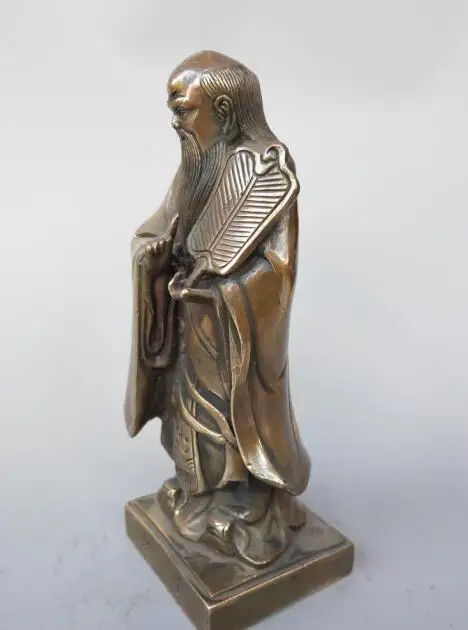 Китайская статуя основателя из чистой латуни Taoist history laozi | Дом и сад