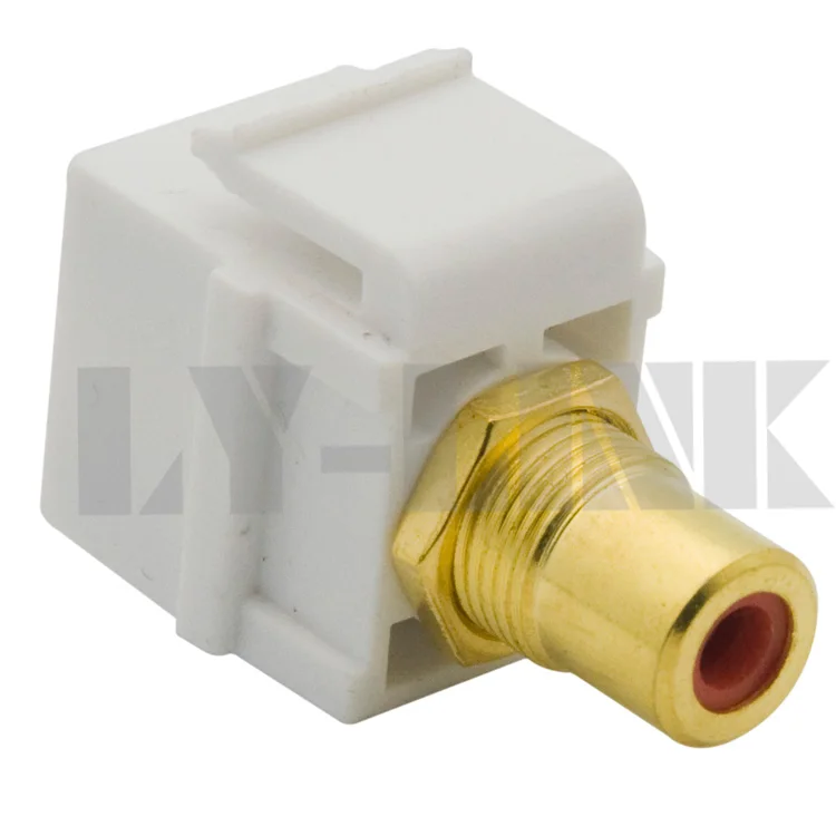 Новый стиль keystone RCA Видео Компонент Разъем с красным цветом | Электроника