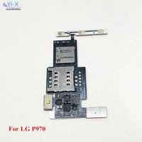 10pcslot sim card holder micro sd memory tf socket slot tray flex cable repair part for lg optimus p970