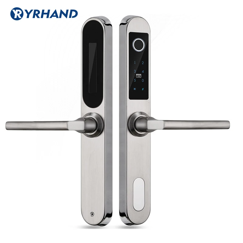 Электронный замок с отпечатком пальца цифровой дверной из нержавеющей стали 304