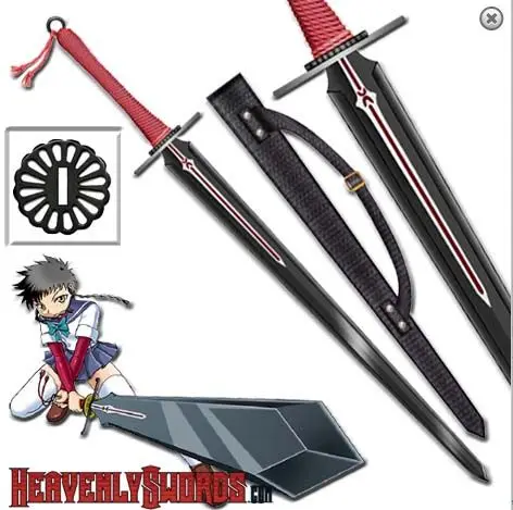 S0442 японский аниме MAI MY HIME MINAGI MIKOTO MIROKU меч с черным футляром 45&quot|black sword|sword swordsword