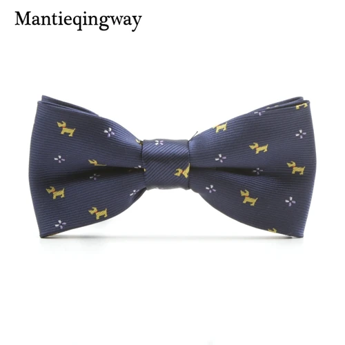MXR068183 Mantieqingway/галстук-бабочка с рисунком лося из мультфильма; галстук-бабочка из полиэстера для мальчиков; повседневные Галстуки с бантом; галстуки-бабочки; рождественские детские аксессуары галстук-бабочка - Цвет: MXR068183