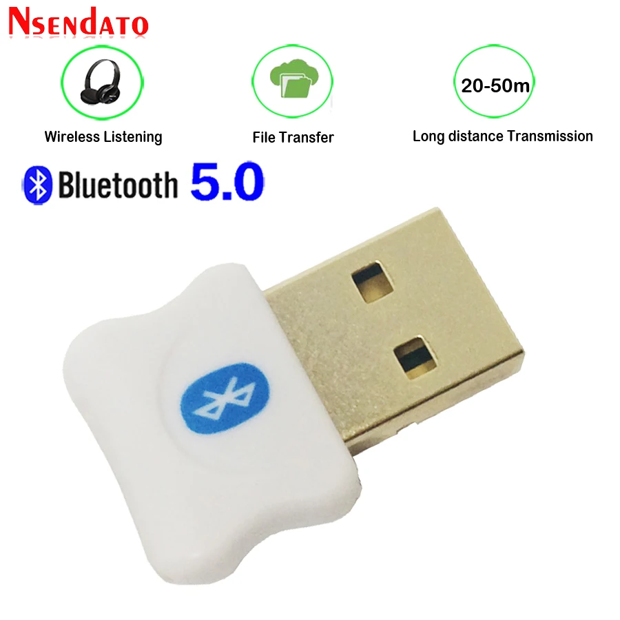 Мини USB Bluetooth V5.0 приемник адаптер беспроводной 5 0 музыкальный звуковой ключ для