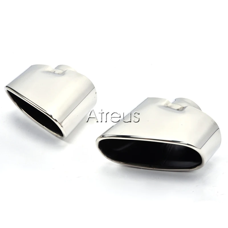 1 пара хромированных наконечников выхлопной трубы из нержавеющей стали для BMW X5 E53