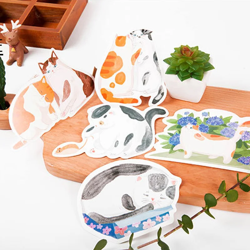 30 шт./лот Новинка гетероморфизм Милая ленивая кошка открытка поздравительная