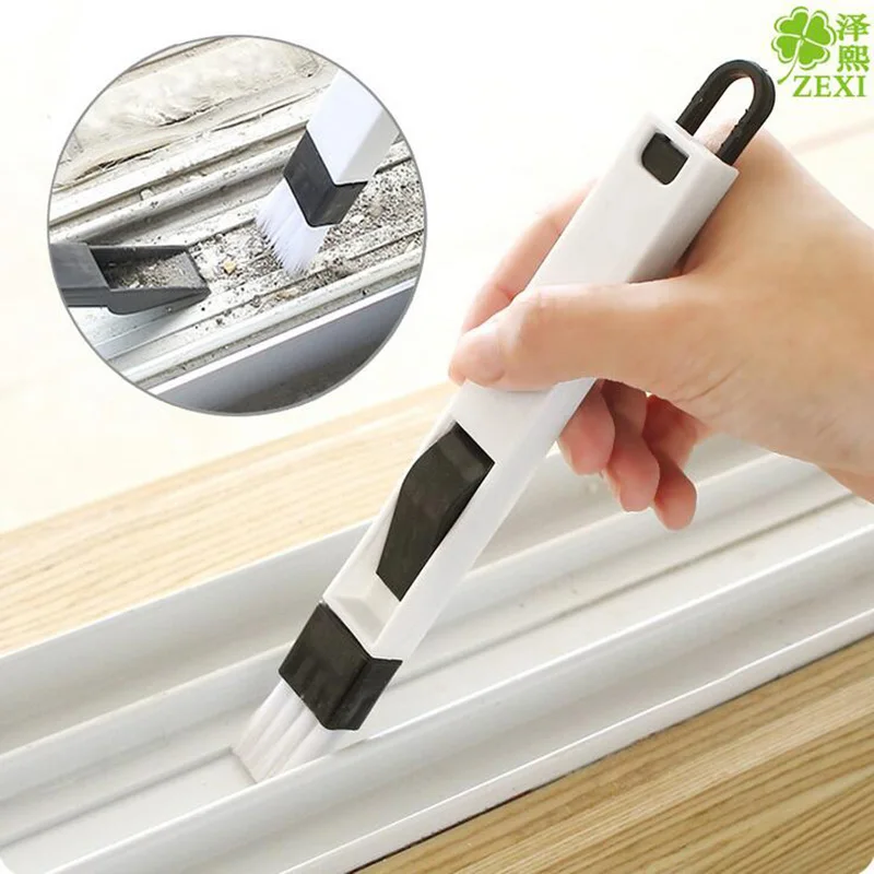 

1Pcs Multipurpose Window Groove Cleaning Brush With Dustpan Folding Brush Householding Keyboard Home Kitchen Cleaning Tools 8z