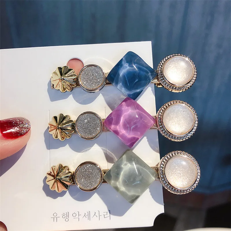 2020 модная металлическая заколка для волос золотого цвета с жемчугом Заколка