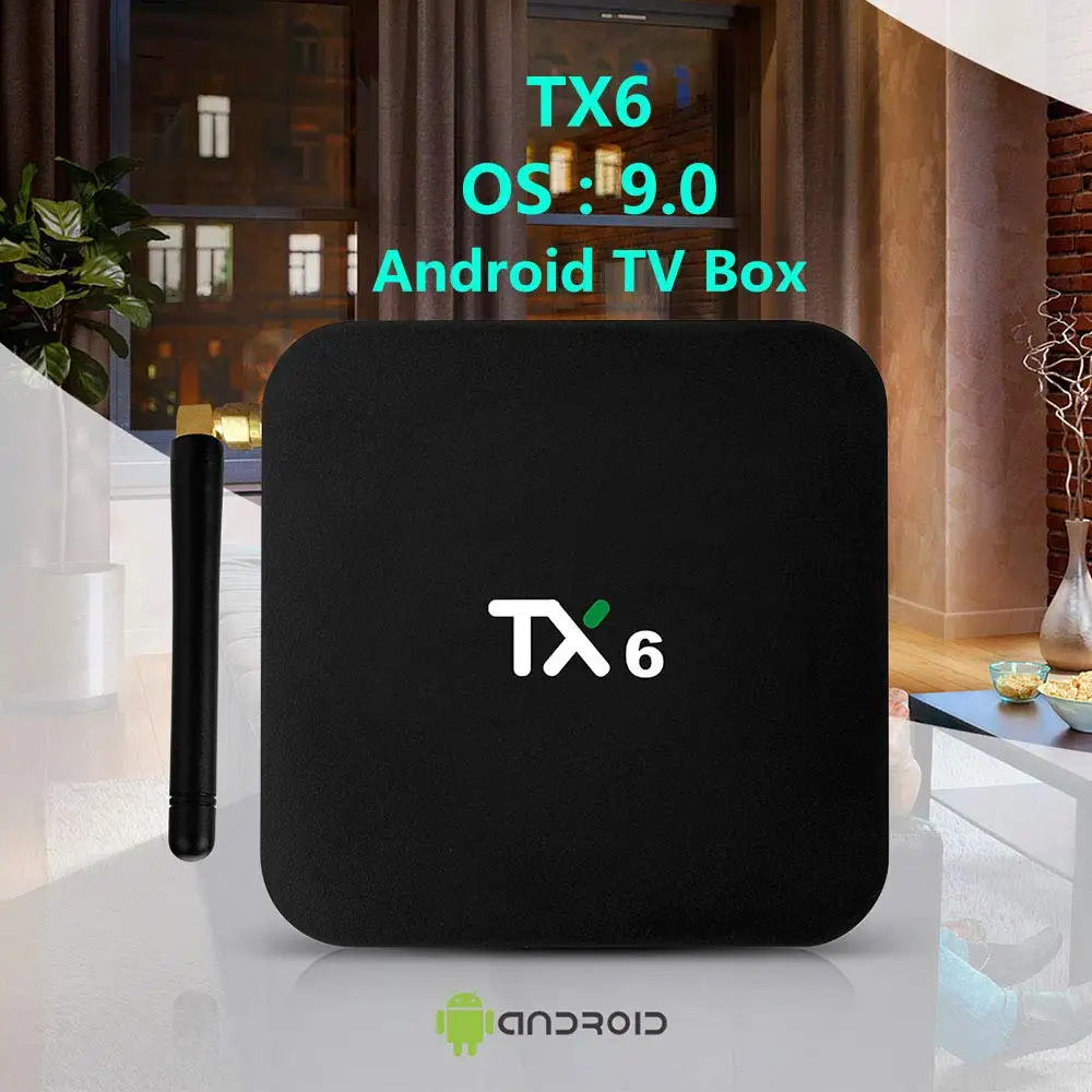 ТВ-приставка ACEMAX TANIX TX6 Android 9,0 Pie Allwinner H6 4GB DDR3 32GB EMMC DUAL wifi 2,4G 5,8G BT 4,1 4K H.265