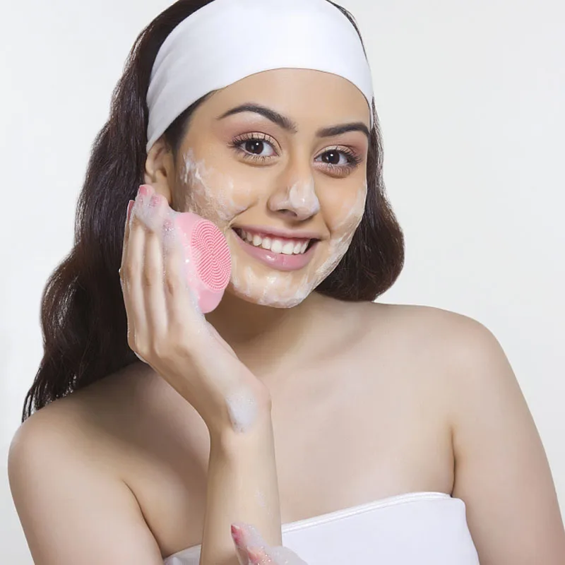 Отшелушивающая кисть очиститель для лица силиконовая очистки дица