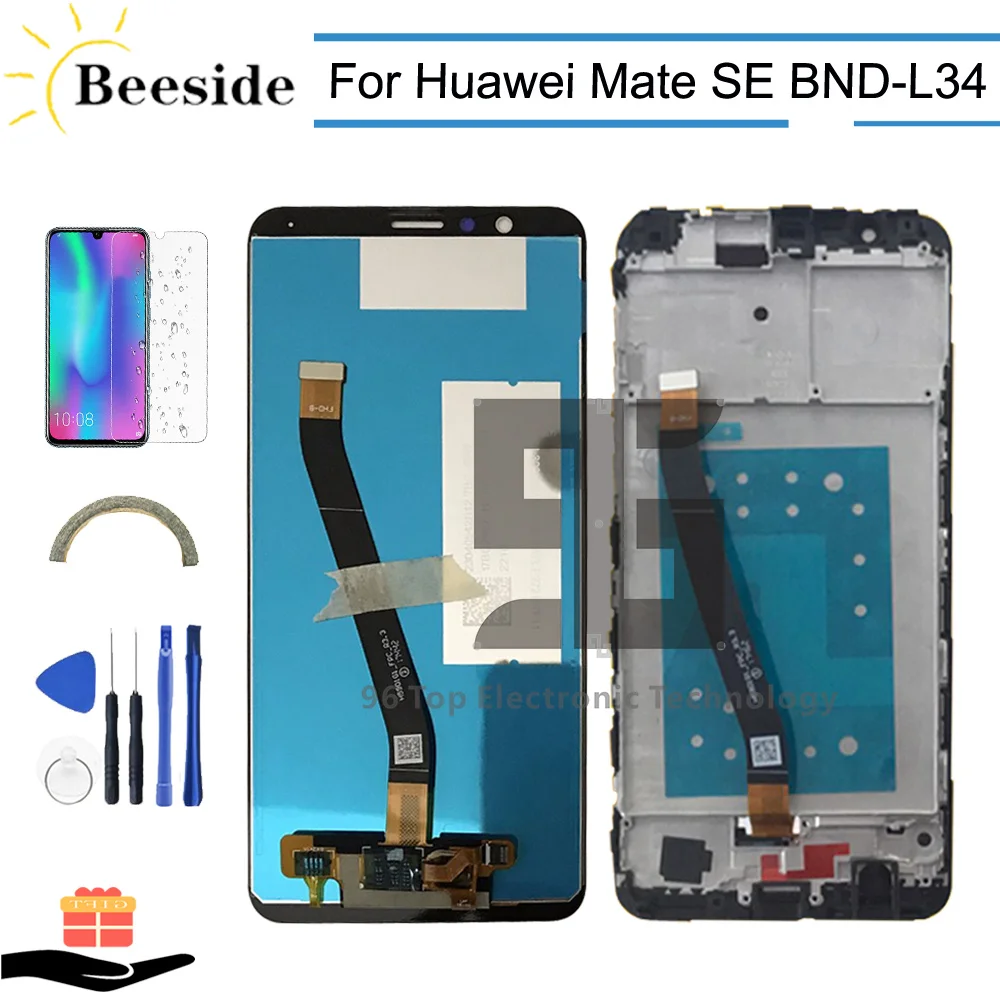 AA + качество ЖК дисплей с рамкой 5 93 ''для huawei mate SE BND L34 сенсорный экран
