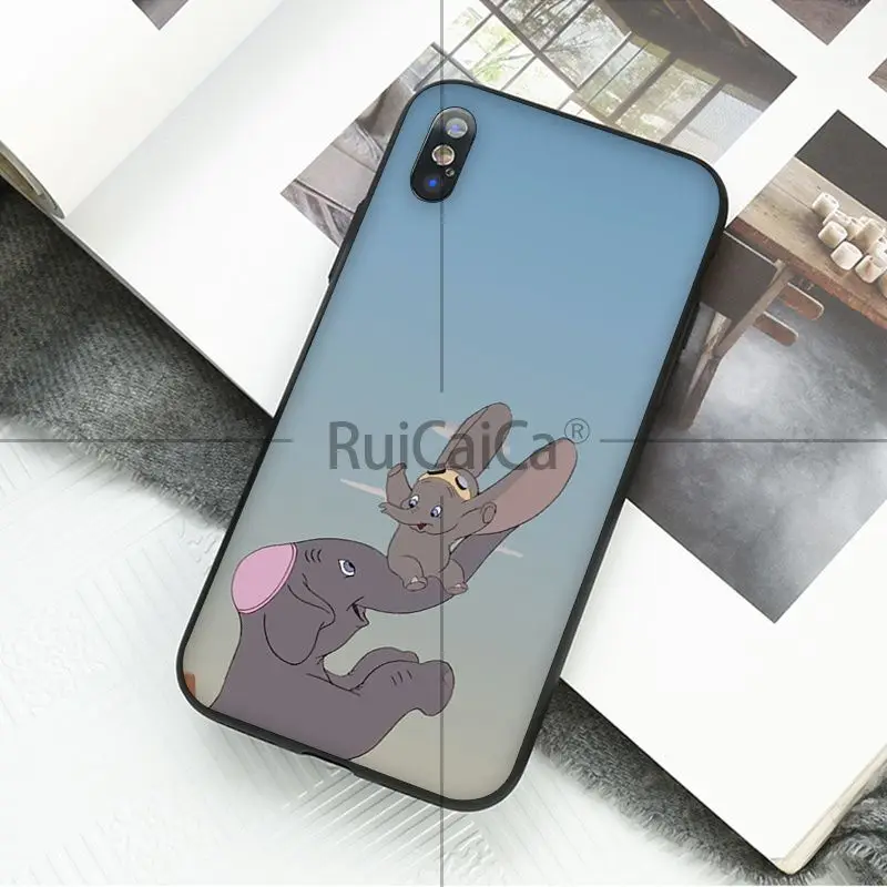 Чехол Ruicaica Dumbo Coque Shell для телефона iPhone 5 5Sx 6 7 7 plus 8 8 Plus X XS MAX XR