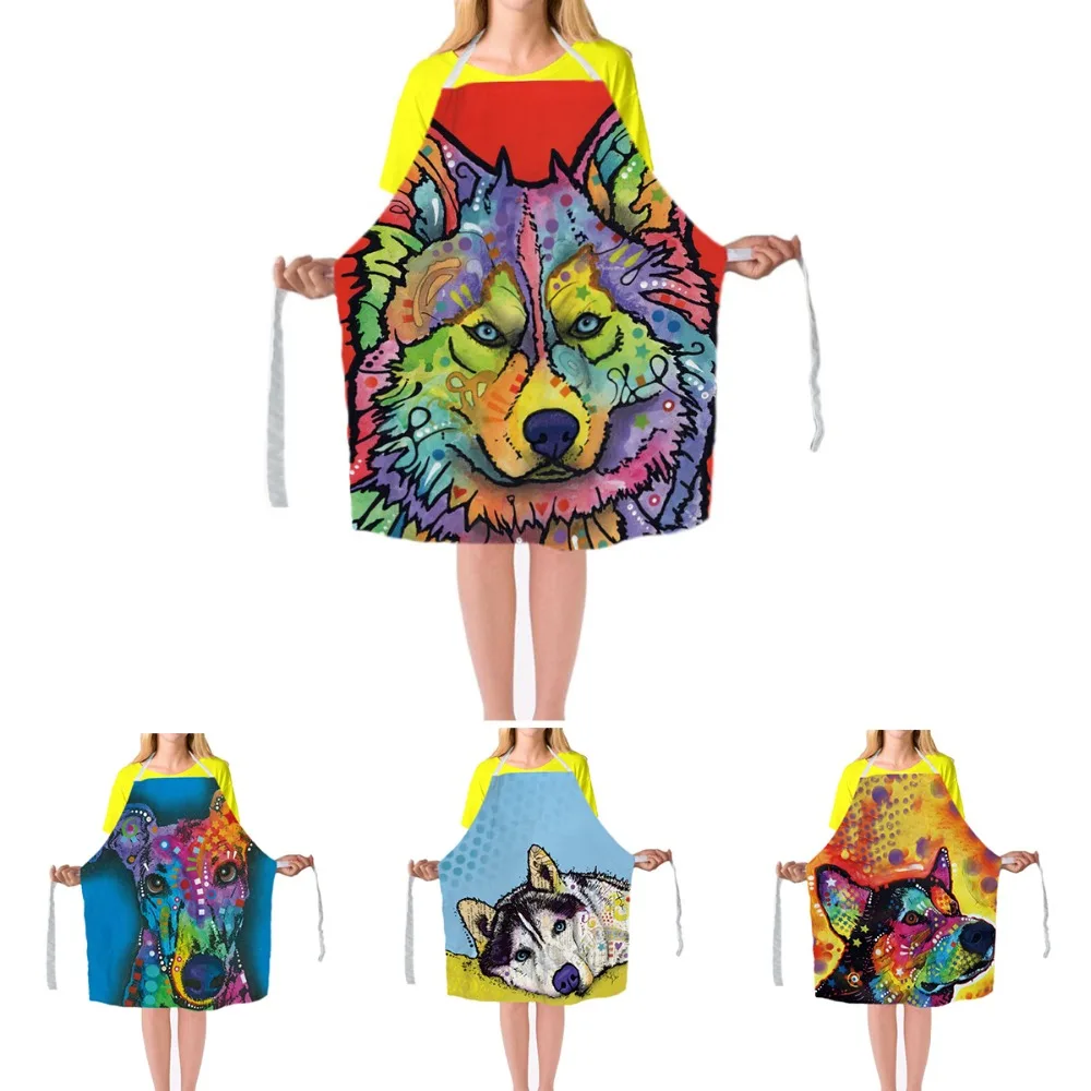 Милый фартук для собак Хаски Уникальный дизайн красочные фартуки приготовления