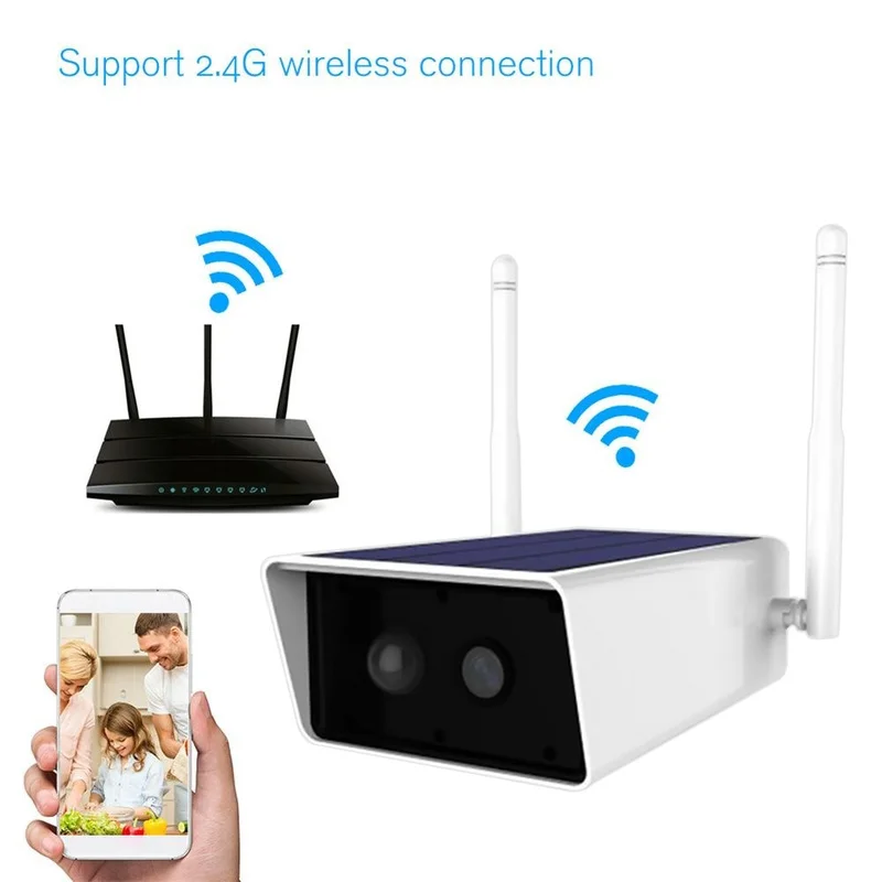 Беспроводная камера видеонаблюдения на солнечной батарее 1080P водонепроницаемая