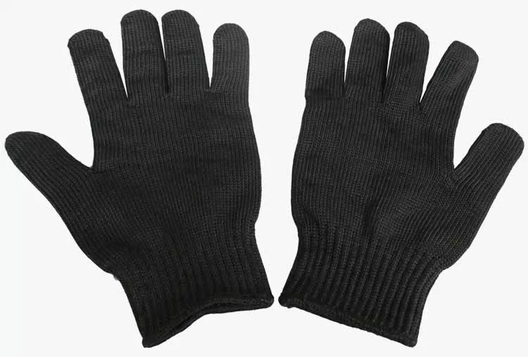 

New 50 pairs Safety Anti-skid Anti-Cutting Gloves With Palm Dotted Stainless Steel Wire Cut-Resistant Gloves For hunting