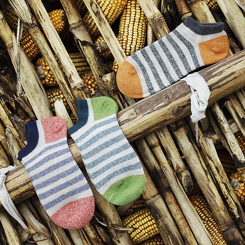 20 Пар/лот Летние мужчины носки простые статьи оптовые хлопчатобумажные ноги не