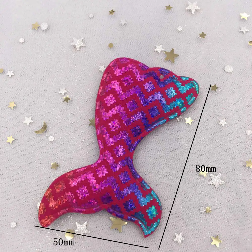 Новинка 4 шт. мягкие радужные волнистые узоры двухсторонние хвост русалки