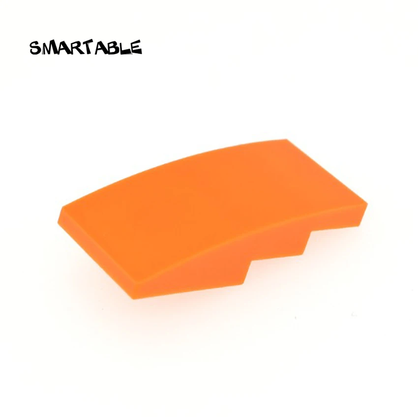 Smartable склон изогнутый 4x2 без шпилек строительные блоки MOC части DIY обучающие
