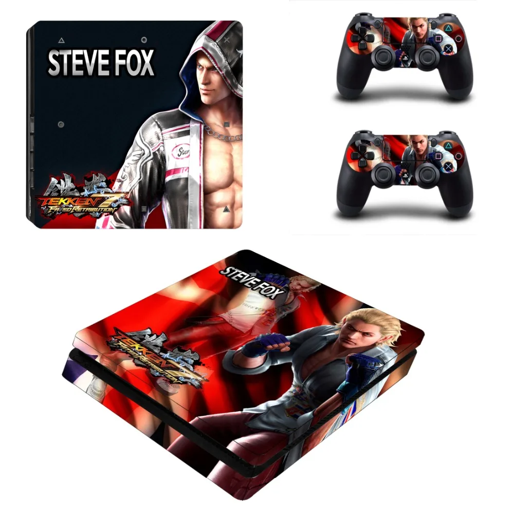 Игровая наклейка Tekken 7 PS4 Slim Skin для консоли Sony PlayStation 4 и контроллеров Виниловая