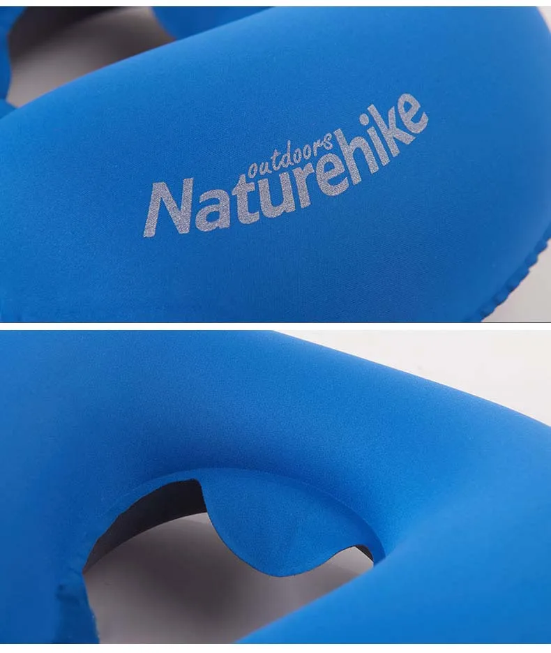NatureHike u-образная подушка для шеи, Ультралегкая надувная Удобная подушка для отдыха на природе, походная Подушка, аксессуары для путешествий