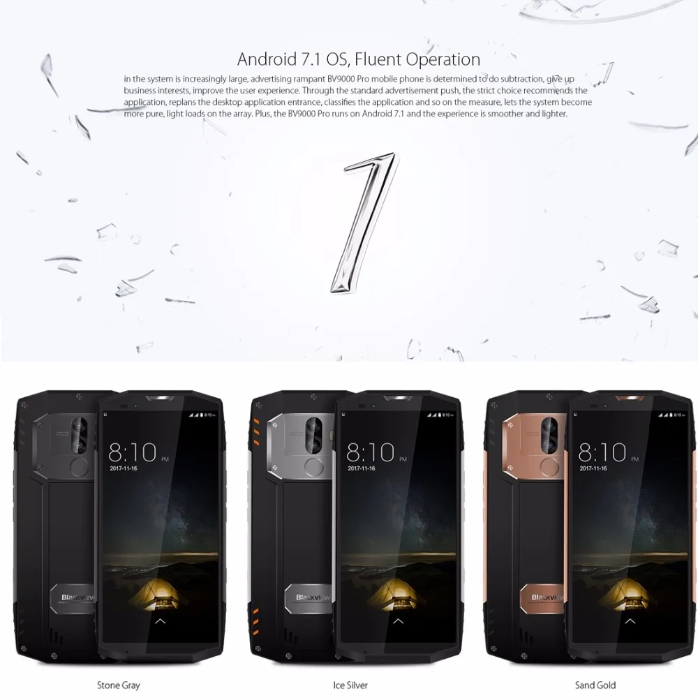 Blackview BV9000 Pro 5," 18:9 смартфон 6G+ 128G IP68 Водонепроницаемый P25 2,6 ГГц 4180 мАч Android 7,1 Двойная камера мобильный NFC телефон