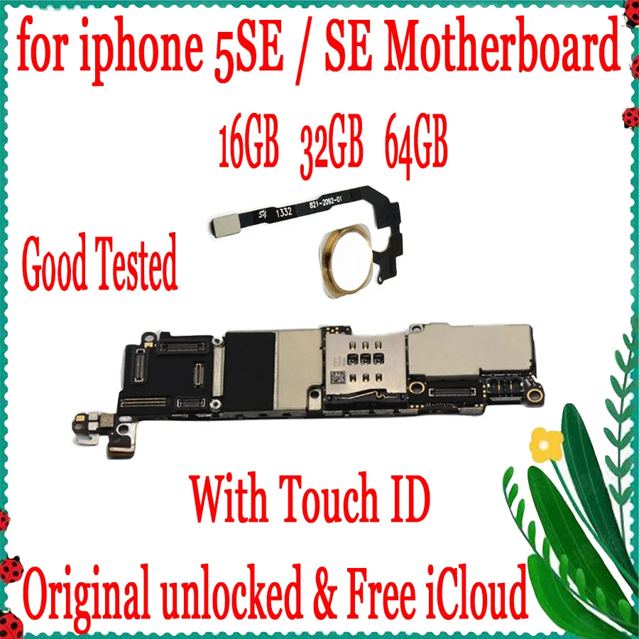 Материнская плата для iPhone 5SE оригинальная материнская 16 ГБ 32 64 Заводская
