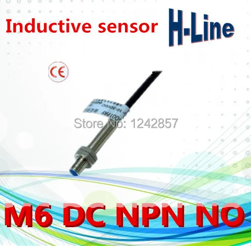 Proximity inductive switch sensor M6 NPN NO DC 10-30V three wires (TYPE:HLM06-3001NA) | Электронные компоненты и