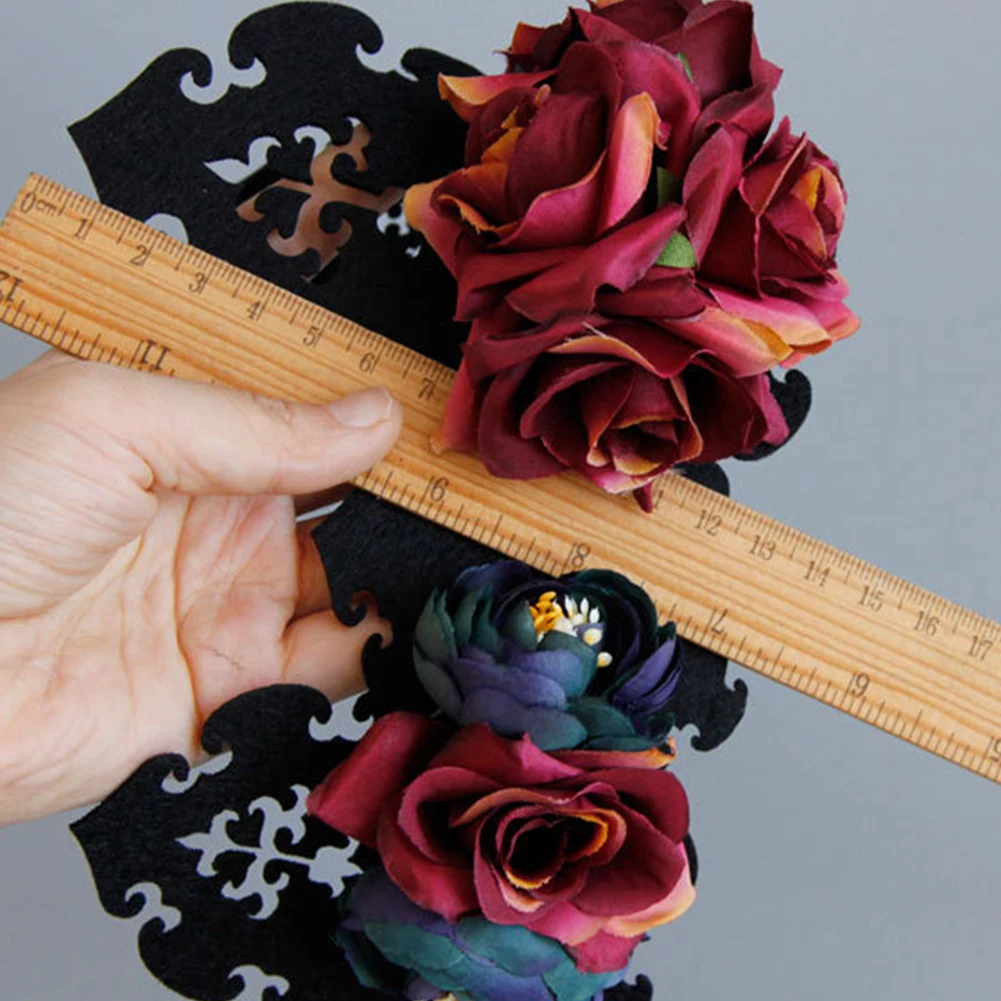 Королевская гирлянда эластичная Цветочная Корона готический головной убор