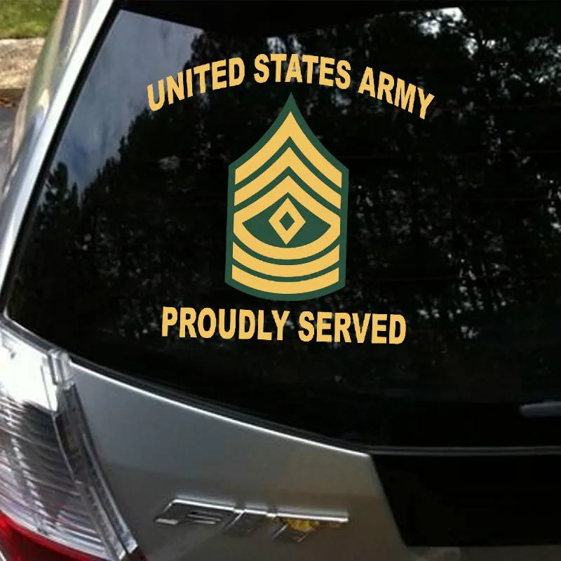 Алиавто авто Стайлинг армии США гордо Обслуживаемая Автомобильная наклейка и