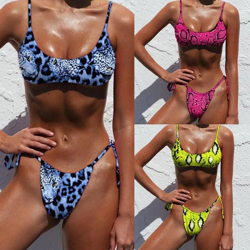 Misswim змея смесовое эротичное бикини 2019 купальник с высоким вырезом женский