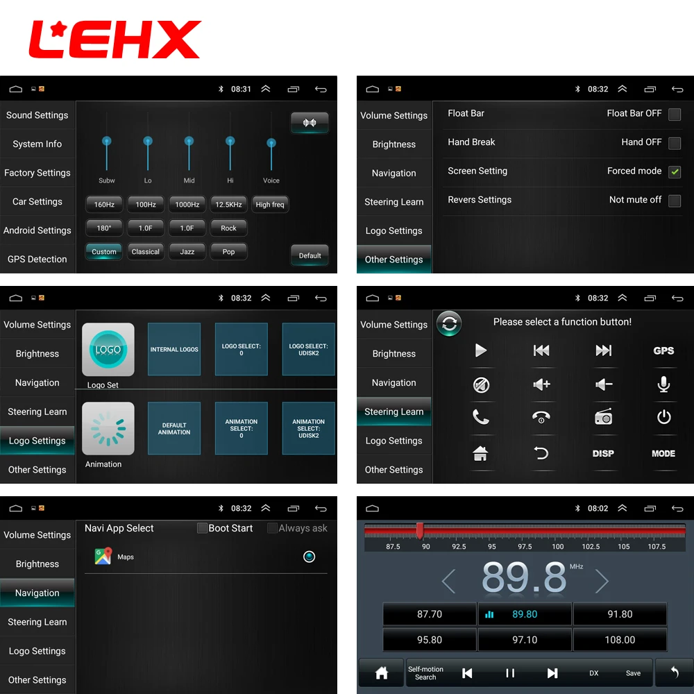 LEHX " автомобильный Android 8,1 автомобильный Радио Автомобильный gps навигатор мультимедийный видео плеер dvd для Volkswagen Nissan hyundai Kia toyata CR-V