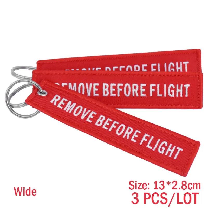 Wide Remove Before Flight авиации подарки цепочка для ключей с брелоком для мотоциклов, скутеров и ключи для автомобиля Брелки брелок OEM Ювелирное Украшение, 3 шт./лот - Цвет: Wide