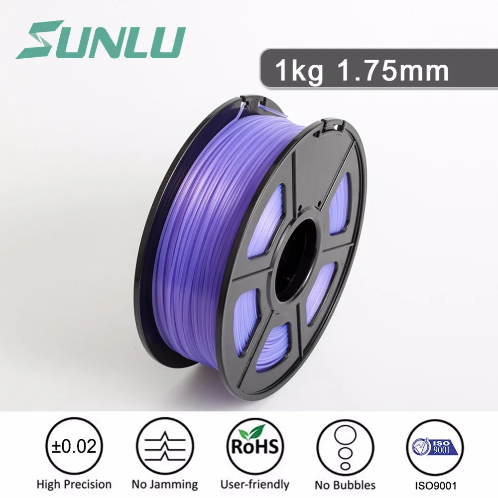 SUNLU Excellent impact strength abrasion performance abs plastic abs material price 3d printer filament 3d filament 1.75mm