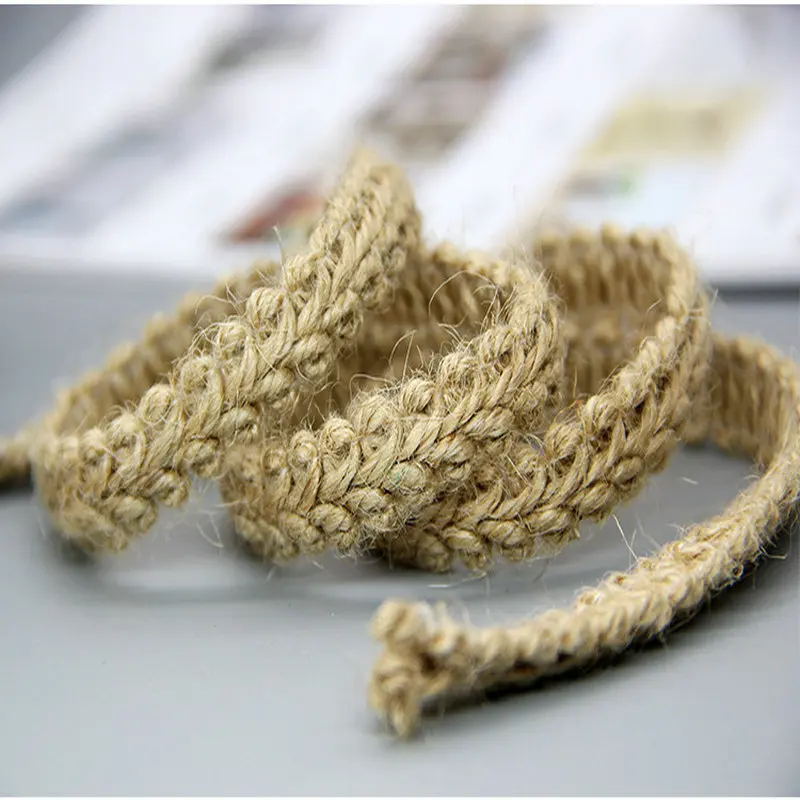 

1 см натуральное джутовое кружево гессианская лента из мешковины для свадьбы и вечеринки винтажный аксессуар ручной работы украшение для вечеринки