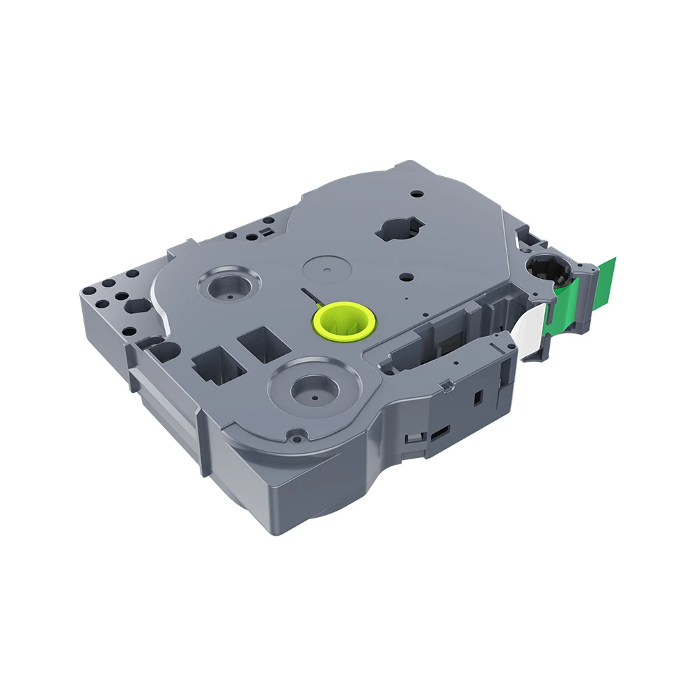 Ламинированный ленточный картридж tze 12 мм * 8 м белый на зеленом 735 tze735 совместимые