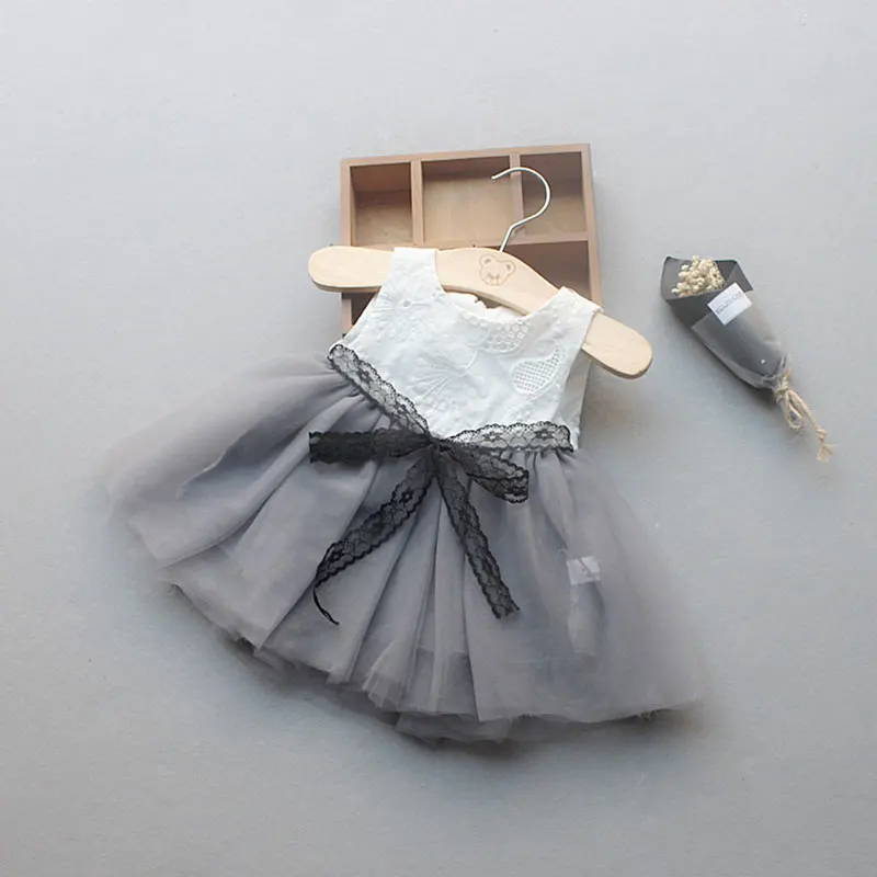 Летняя одежда для новорожденных девочек детские платья-пачки с кружевным поясом